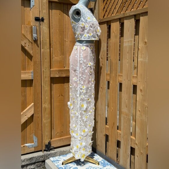 🆕 BRONX & BANCO 🧿 NWOT Jasmine White Multi Two Piece Set, Sz S / US 4 - Picture 6 of 16